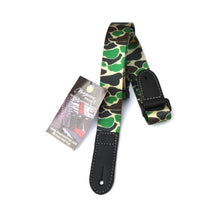 Load image into Gallery viewer, Magma Leathers 1,18&quot; Soft-hand Polyester Ukelele Strap Sublimation-Printed with CAMOUFLAGED Design, Genuine Leather Ends (07MSU05U.)
