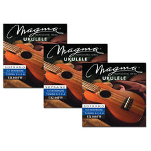 Load image into Gallery viewer, Set Strings MAGMA UKULELE Soprano Microwound Hawaiian Tunning (UK100FW)
