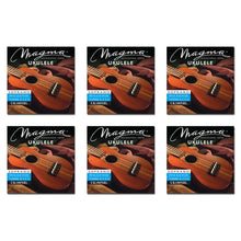 Load image into Gallery viewer, Set Strings MAGMA UKULELE Soprano Blue Nylon Hawaiian Tunning (UK100NBL)
