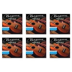 Set Strings MAGMA UKULELE Soprano Blue Nylon Hawaiian Tunning (UK100NBL)