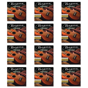Set Strings MAGMA UKULELE Soprano Gold Nylon Hawaiian Tunning (UK100NG)