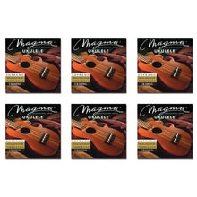 Load image into Gallery viewer, Set Strings MAGMA UKULELE Soprano Gold Nylon Hawaiian Tunning (UK100NG)
