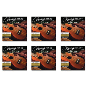 Set Strings MAGMA UKULELE Soprano Gold Nylon Hawaiian Tunning (UK100NG)