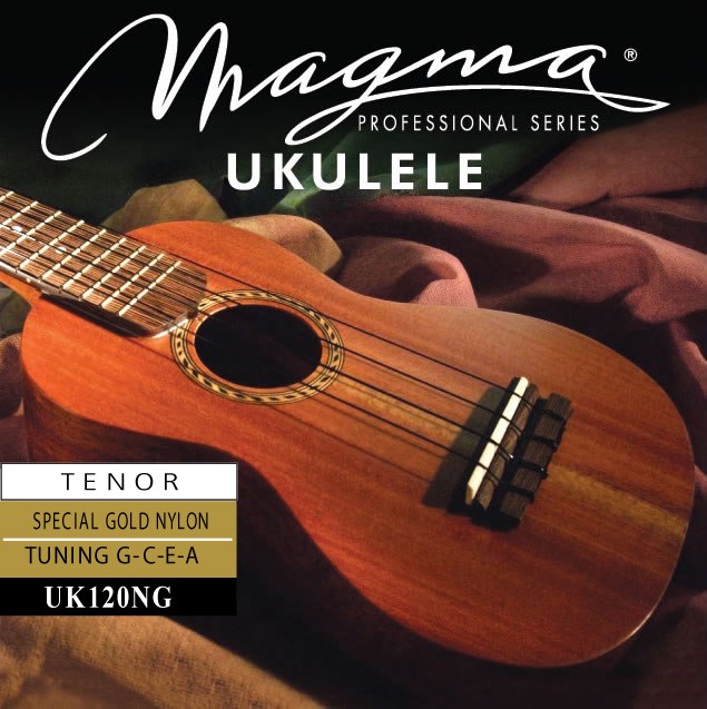 Set Strings MAGMA UKULELE Tenor Gold Nylon Hawaiian Tunning (UK120NG)