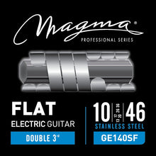 Load image into Gallery viewer, Magma Electric Guitar Strings Light Gauge FLAT Stainless Steel Set, .010 - .046 (GE140SF)
