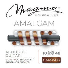 Load image into Gallery viewer, Magma Acoustic Guitar Strings Light Gauge AMALGAM PB and SP wound Set, .010 - .048 (FBA-GA120SPB)
