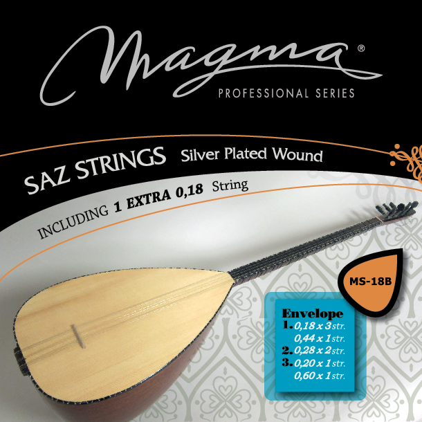 Magma SAZ 7 Strings Silver Plated Wound Set (MS-18)