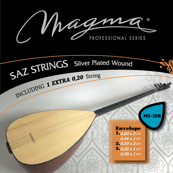 SAZ 7- strings Saz Baglama Strings (Short Neck)