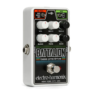 Electro-Harmonix Nano Battalion Bass Preamp/Overdrive Pedal w/ Power supply