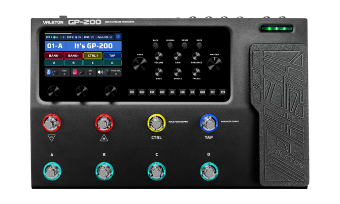 GP-200 Multi-Effects Processor, (with 9V power supply)